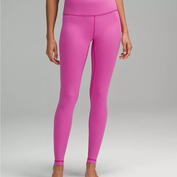 Lululemon 🌟NWT 🌟Align 28” High Rise Leggings, POW Pink color, Sz6 SOLD OUT - Picture 5 of 7